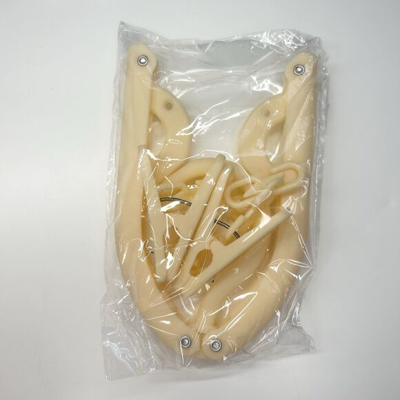 6 Foldable Travel Hangers Portable Folding Collapsible Clothes Drying Rack Clips - Picture 6 of 6